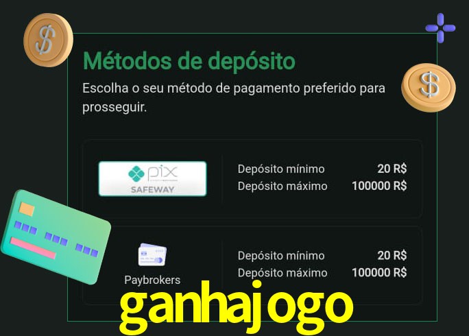 O cassino ganhajogo oferece uma grande variedade de métodos de pagamento
